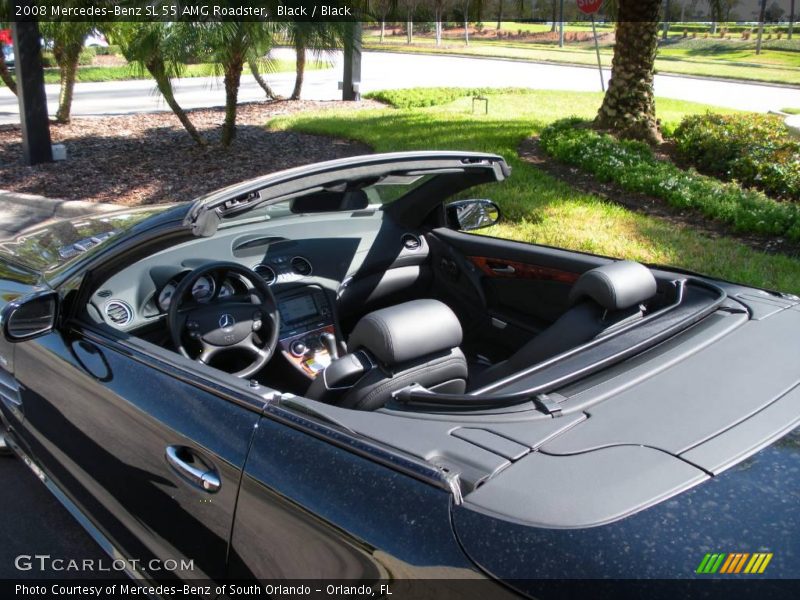 Black / Black 2008 Mercedes-Benz SL 55 AMG Roadster