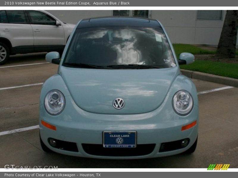 Aquarius Blue / Black 2010 Volkswagen New Beetle Final Edition Coupe