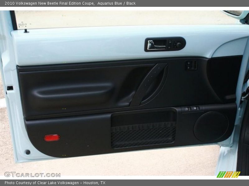 Aquarius Blue / Black 2010 Volkswagen New Beetle Final Edition Coupe