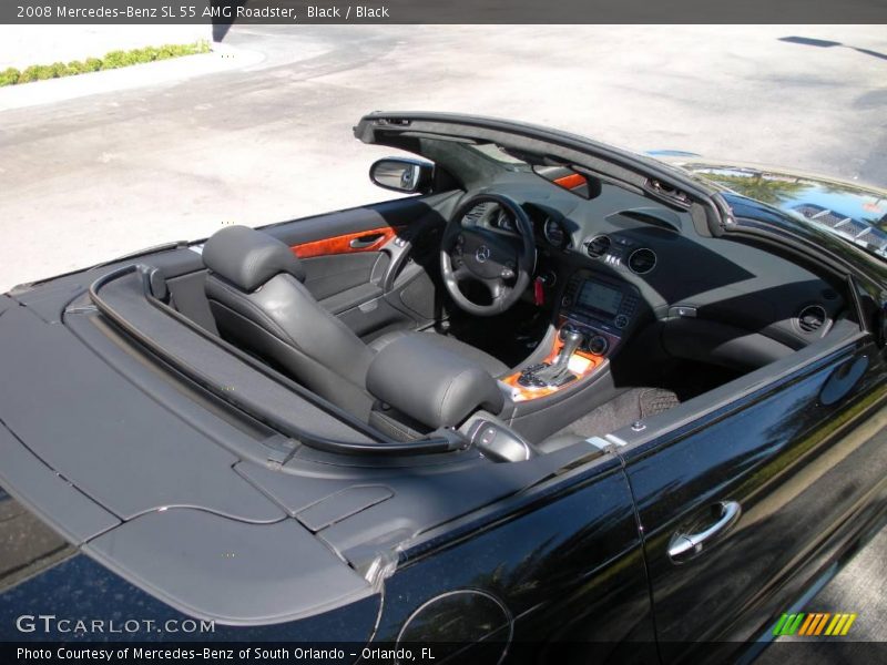 Black / Black 2008 Mercedes-Benz SL 55 AMG Roadster