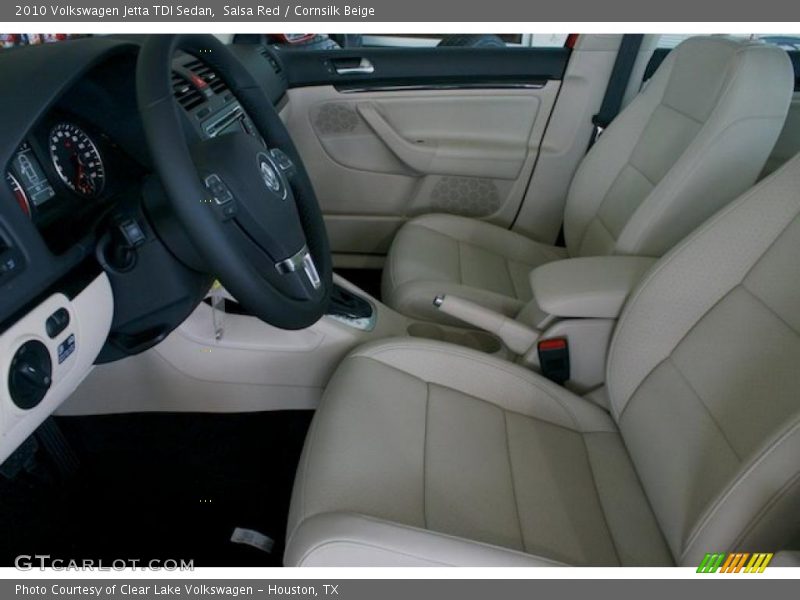 Salsa Red / Cornsilk Beige 2010 Volkswagen Jetta TDI Sedan
