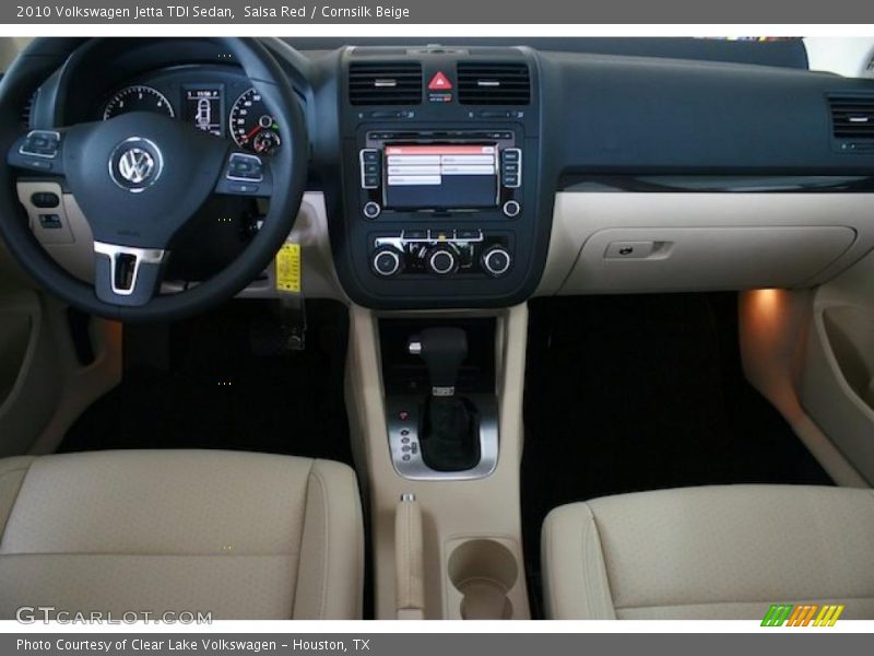 Salsa Red / Cornsilk Beige 2010 Volkswagen Jetta TDI Sedan