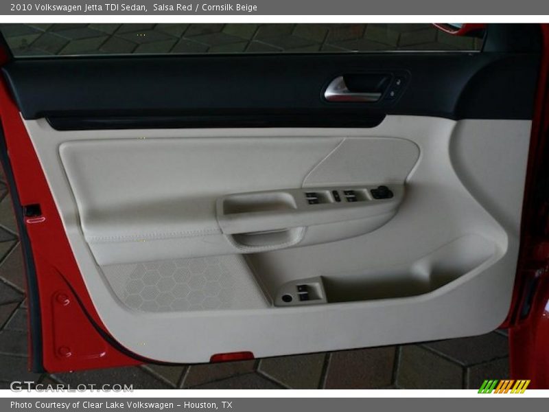 Salsa Red / Cornsilk Beige 2010 Volkswagen Jetta TDI Sedan