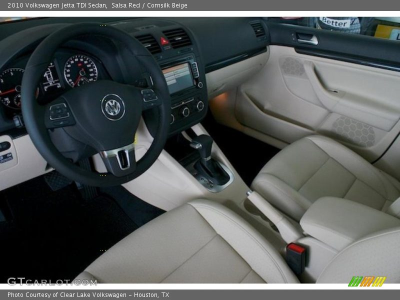 Salsa Red / Cornsilk Beige 2010 Volkswagen Jetta TDI Sedan