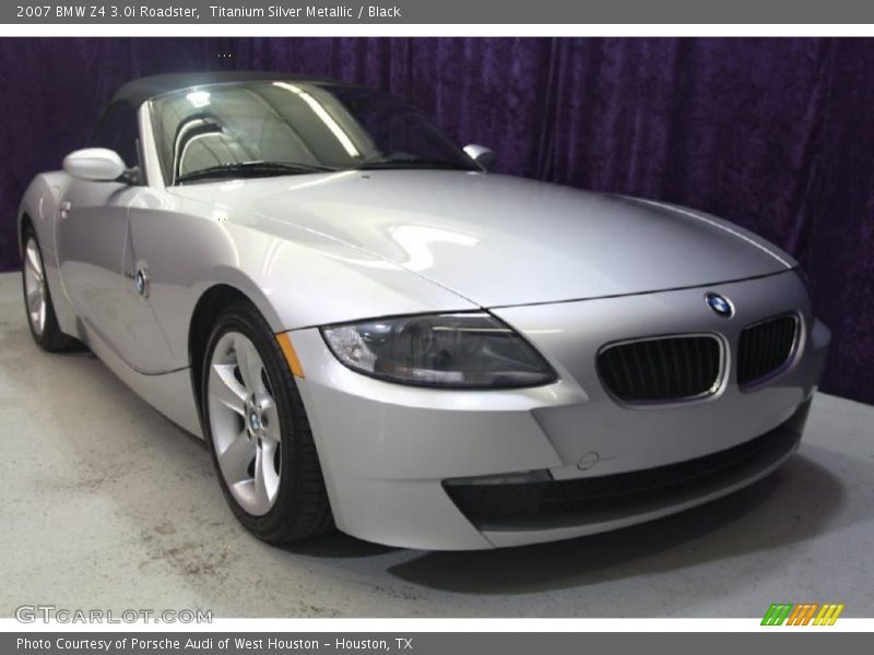 Titanium Silver Metallic / Black 2007 BMW Z4 3.0i Roadster