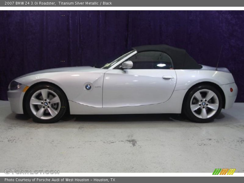 Titanium Silver Metallic / Black 2007 BMW Z4 3.0i Roadster