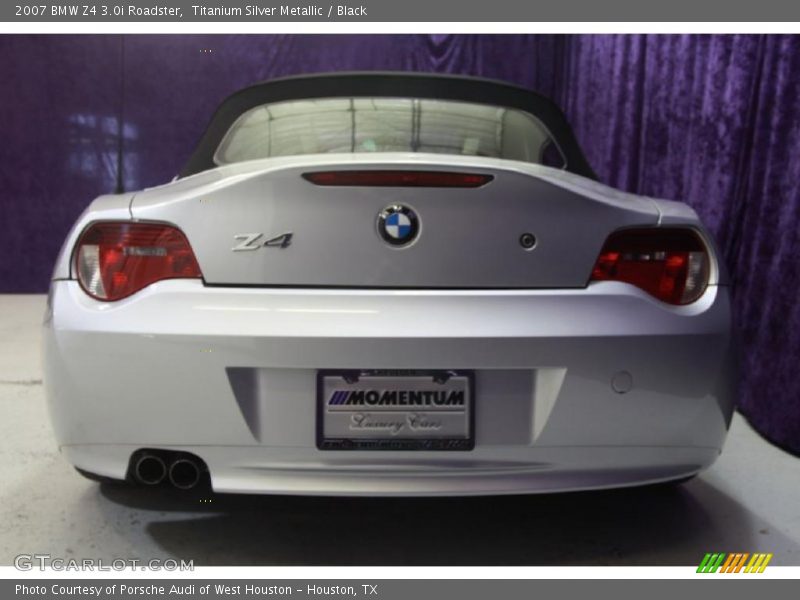 Titanium Silver Metallic / Black 2007 BMW Z4 3.0i Roadster