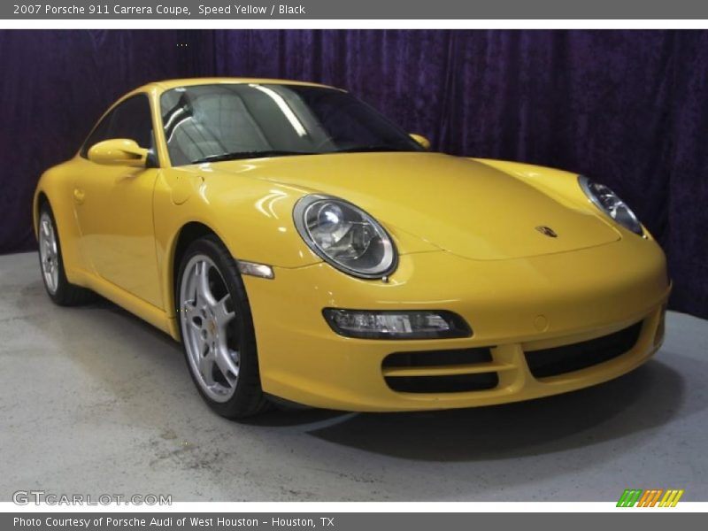 Speed Yellow / Black 2007 Porsche 911 Carrera Coupe
