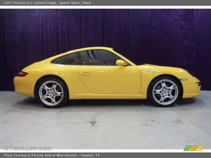 Speed Yellow / Black 2007 Porsche 911 Carrera Coupe
