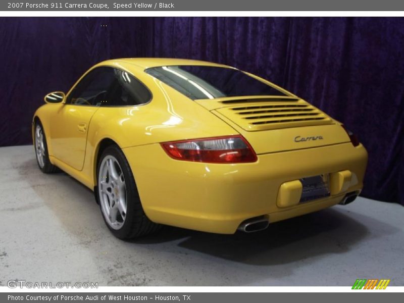 Speed Yellow / Black 2007 Porsche 911 Carrera Coupe
