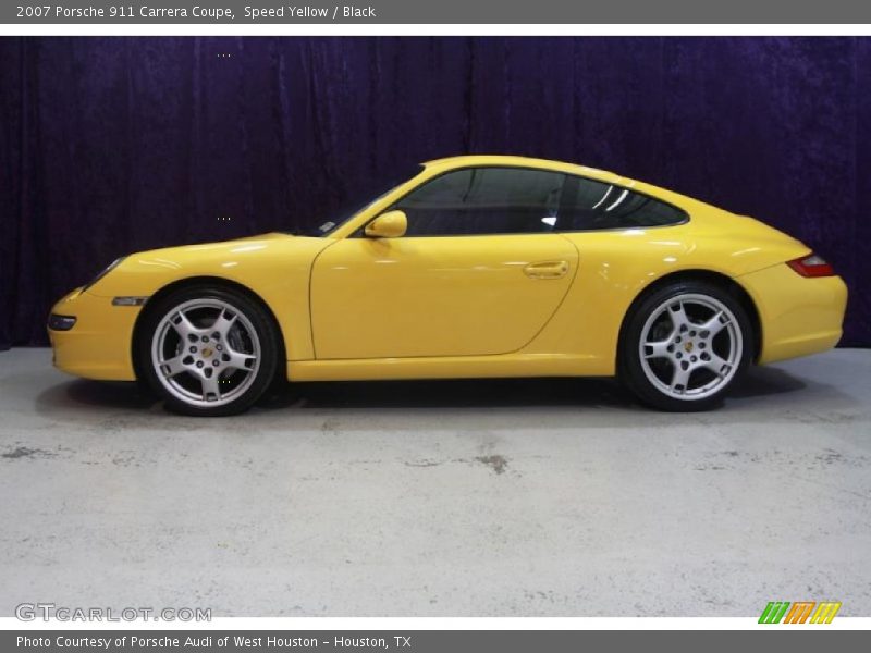 Speed Yellow / Black 2007 Porsche 911 Carrera Coupe