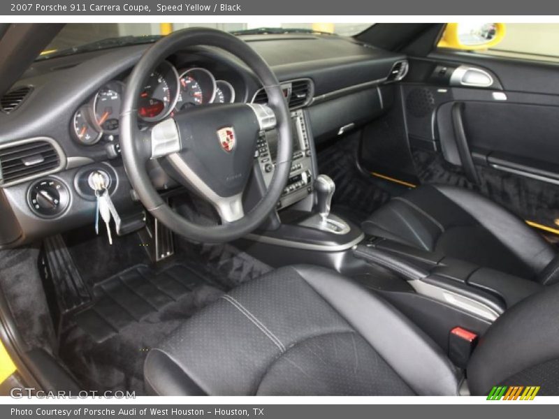 Speed Yellow / Black 2007 Porsche 911 Carrera Coupe