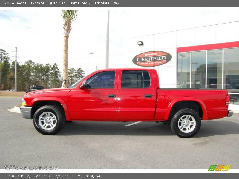 Flame Red / Dark Slate Gray 2004 Dodge Dakota SLT Quad Cab