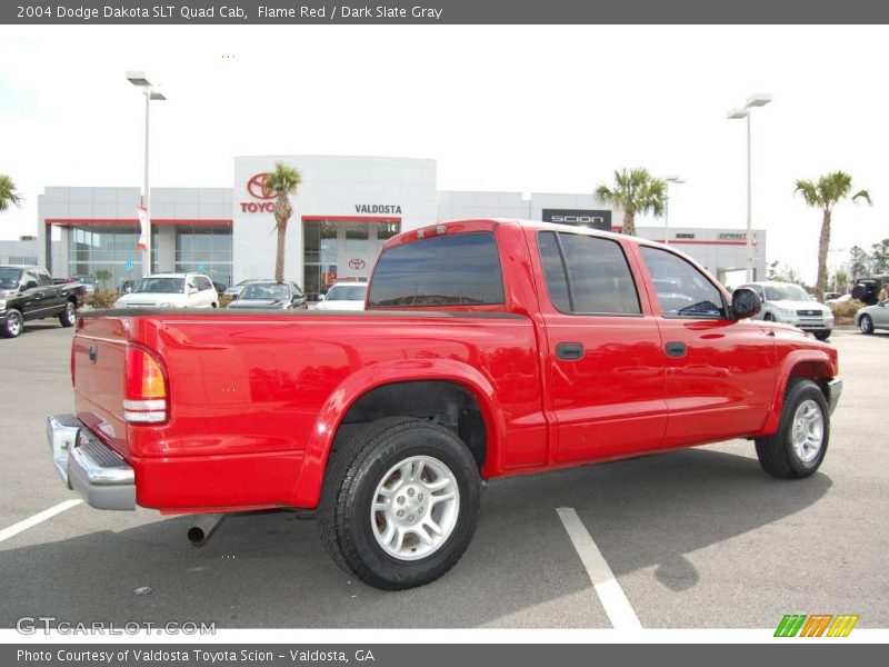 Flame Red / Dark Slate Gray 2004 Dodge Dakota SLT Quad Cab