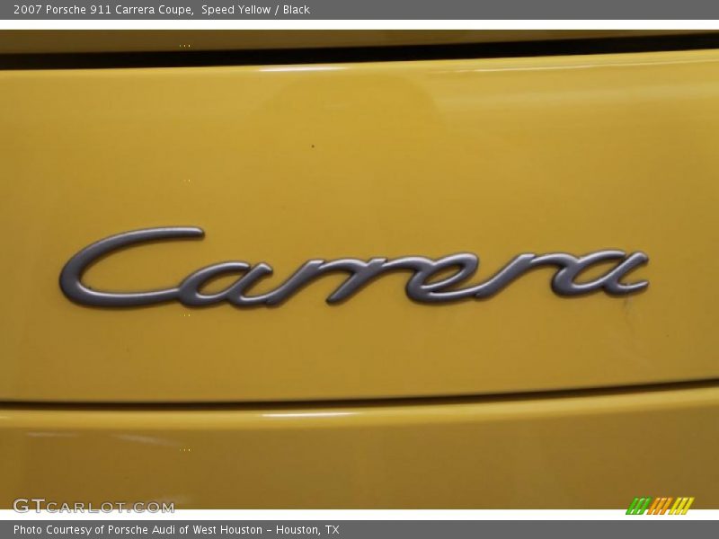 Speed Yellow / Black 2007 Porsche 911 Carrera Coupe