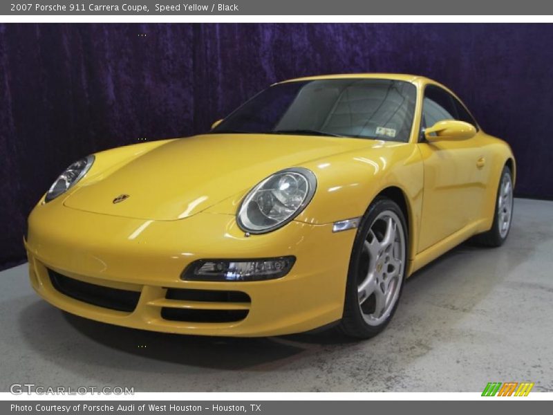 Speed Yellow / Black 2007 Porsche 911 Carrera Coupe