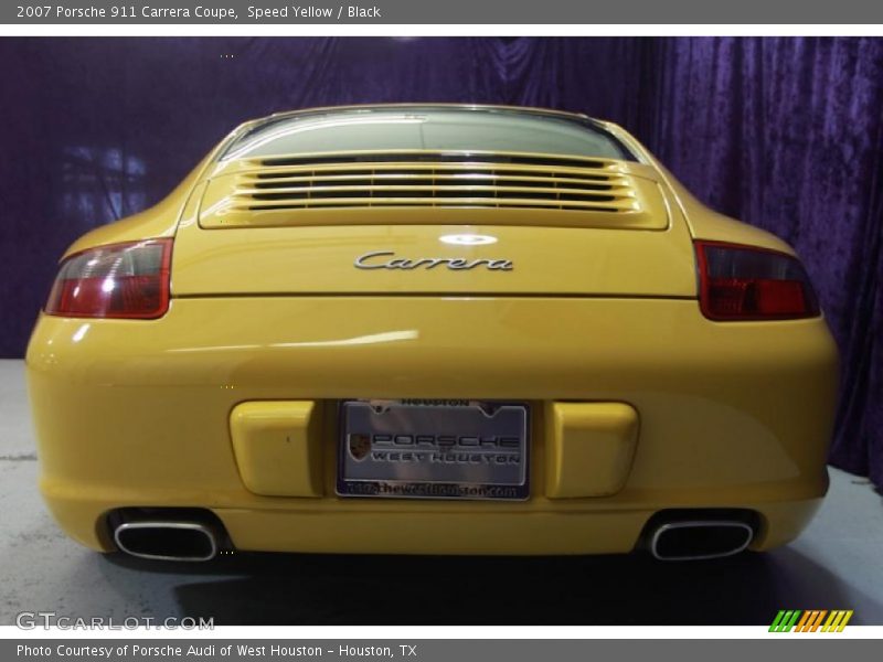 Speed Yellow / Black 2007 Porsche 911 Carrera Coupe