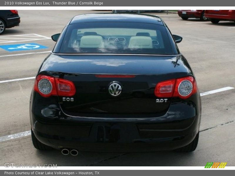 Thunder Blue / Cornsilk Beige 2010 Volkswagen Eos Lux