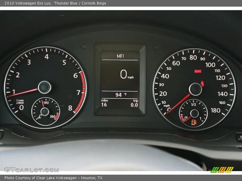 Thunder Blue / Cornsilk Beige 2010 Volkswagen Eos Lux