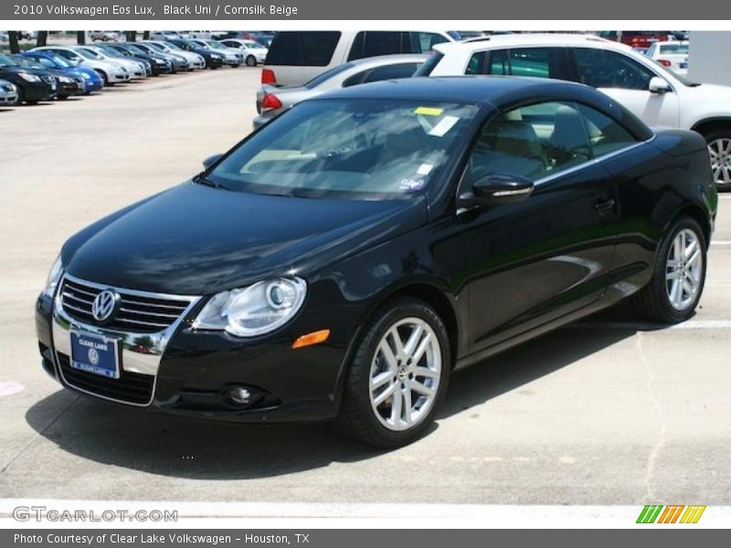 Black Uni / Cornsilk Beige 2010 Volkswagen Eos Lux