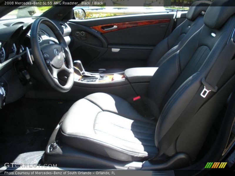 Black / Black 2008 Mercedes-Benz SL 55 AMG Roadster