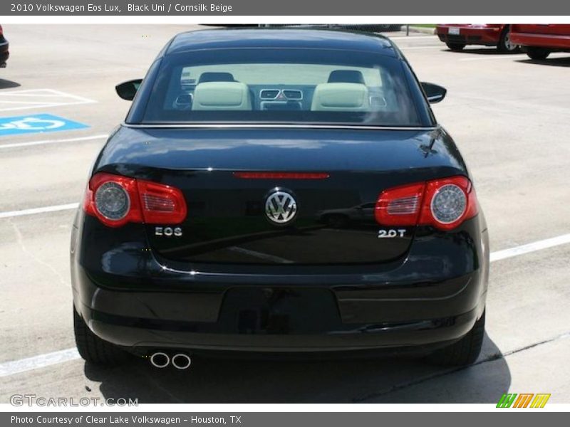 Black Uni / Cornsilk Beige 2010 Volkswagen Eos Lux