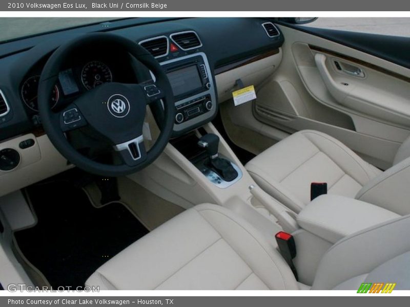 Black Uni / Cornsilk Beige 2010 Volkswagen Eos Lux