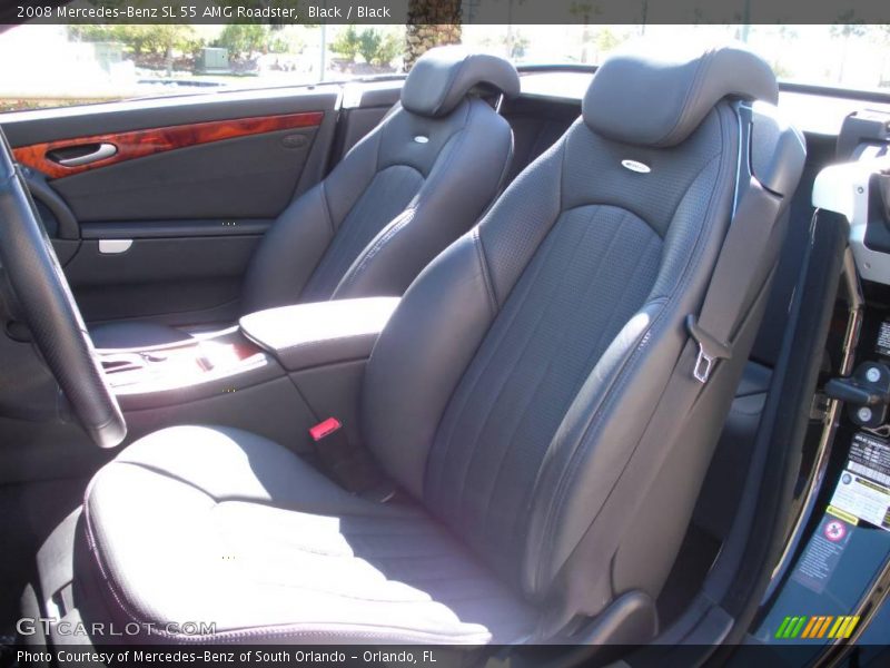 Black / Black 2008 Mercedes-Benz SL 55 AMG Roadster
