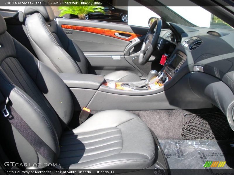 Black / Black 2008 Mercedes-Benz SL 55 AMG Roadster
