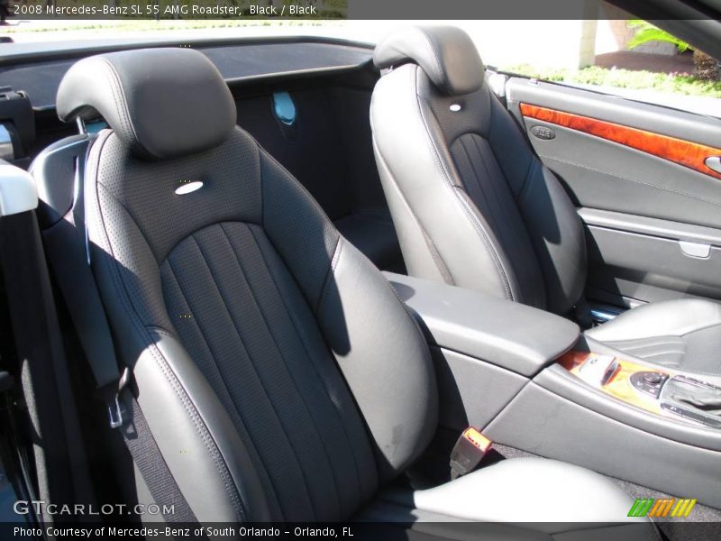 Black / Black 2008 Mercedes-Benz SL 55 AMG Roadster