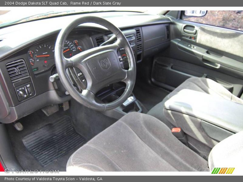 Flame Red / Dark Slate Gray 2004 Dodge Dakota SLT Quad Cab