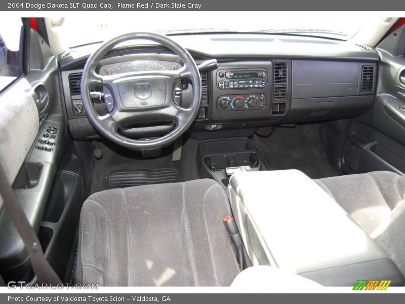 Flame Red / Dark Slate Gray 2004 Dodge Dakota SLT Quad Cab