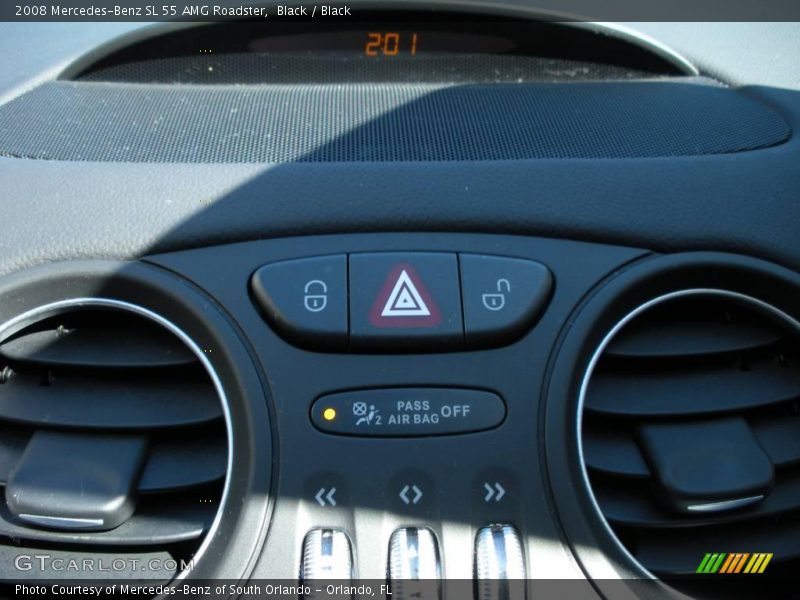 Black / Black 2008 Mercedes-Benz SL 55 AMG Roadster