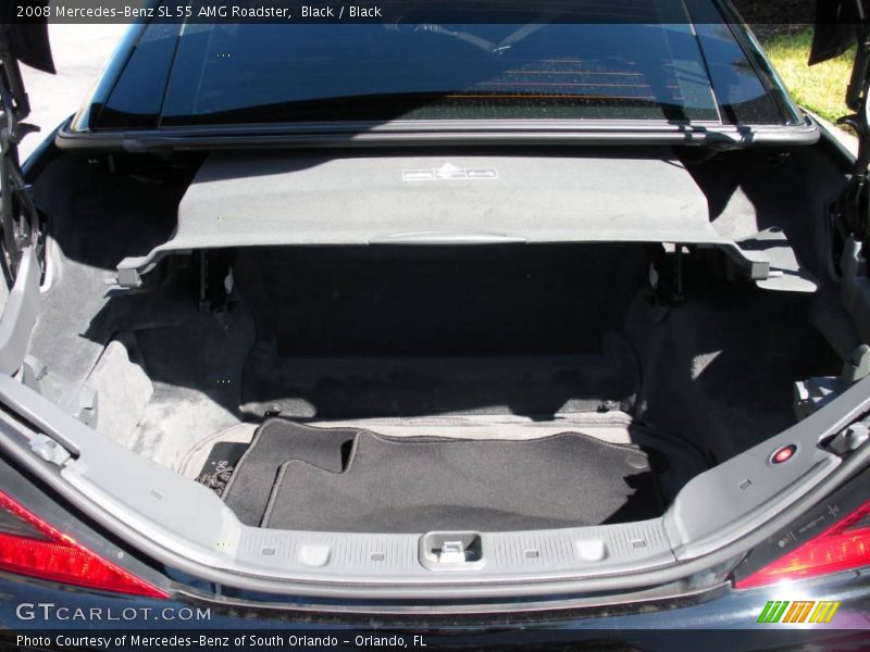 Black / Black 2008 Mercedes-Benz SL 55 AMG Roadster