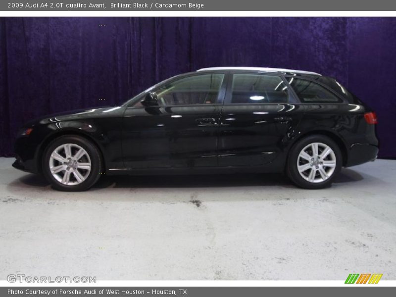 Brilliant Black / Cardamom Beige 2009 Audi A4 2.0T quattro Avant