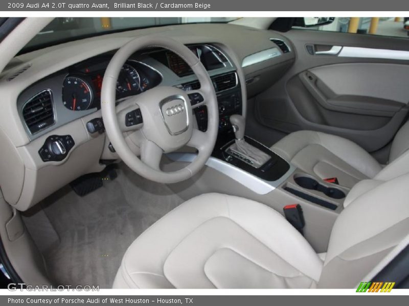 Brilliant Black / Cardamom Beige 2009 Audi A4 2.0T quattro Avant