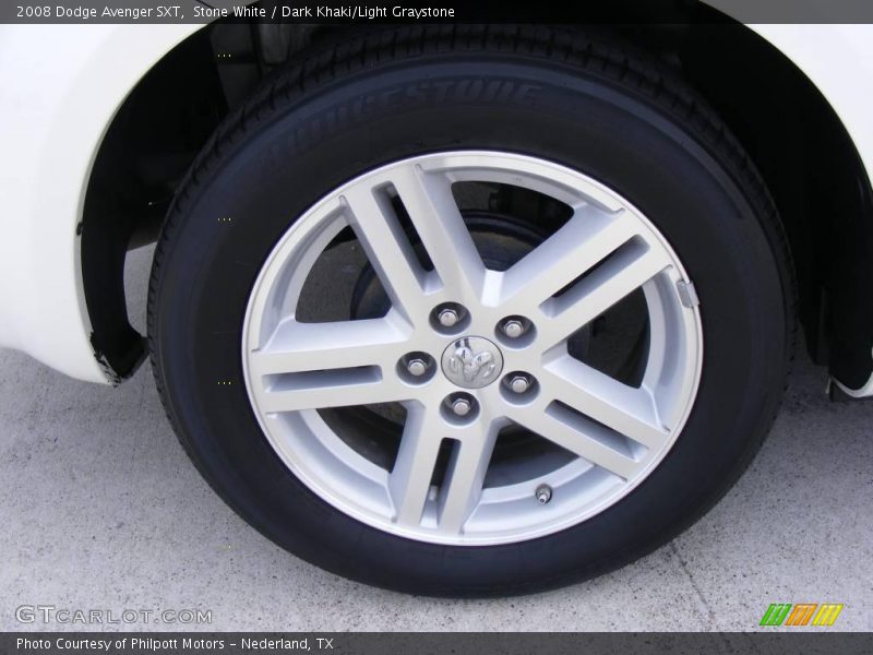 Stone White / Dark Khaki/Light Graystone 2008 Dodge Avenger SXT
