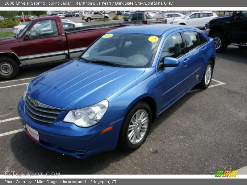 Marathon Blue Pearl / Dark Slate Gray/Light Slate Gray 2008 Chrysler Sebring Touring Sedan