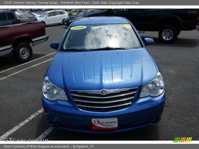 Marathon Blue Pearl / Dark Slate Gray/Light Slate Gray 2008 Chrysler Sebring Touring Sedan