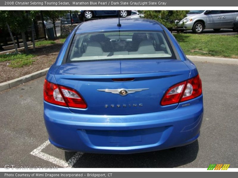 Marathon Blue Pearl / Dark Slate Gray/Light Slate Gray 2008 Chrysler Sebring Touring Sedan