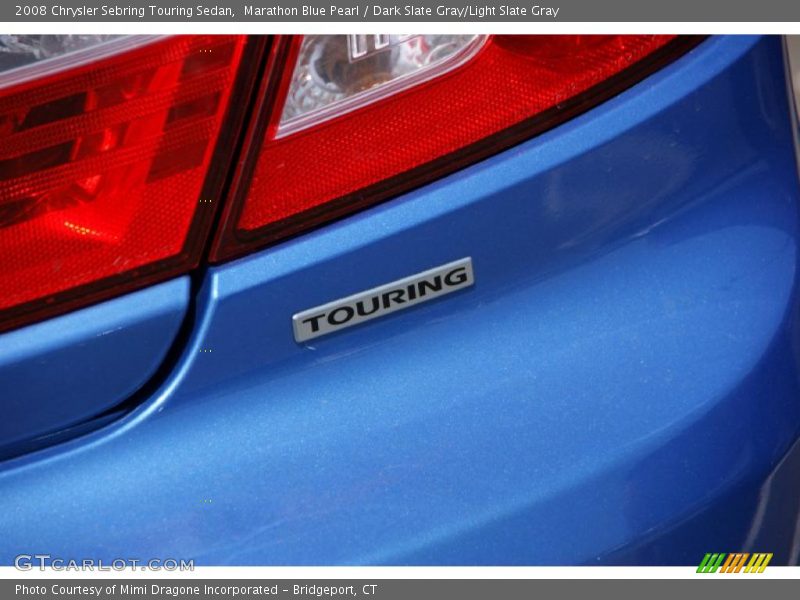Marathon Blue Pearl / Dark Slate Gray/Light Slate Gray 2008 Chrysler Sebring Touring Sedan