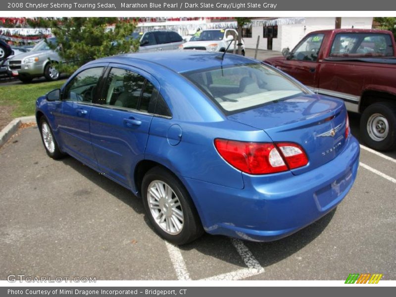 Marathon Blue Pearl / Dark Slate Gray/Light Slate Gray 2008 Chrysler Sebring Touring Sedan