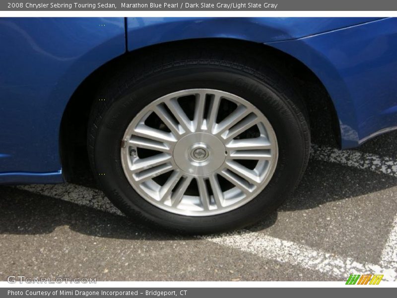 Marathon Blue Pearl / Dark Slate Gray/Light Slate Gray 2008 Chrysler Sebring Touring Sedan