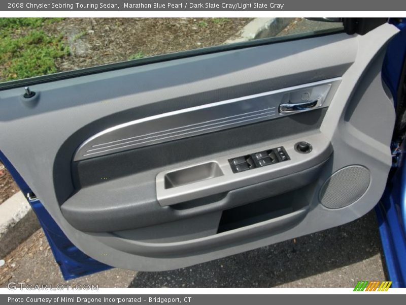 Marathon Blue Pearl / Dark Slate Gray/Light Slate Gray 2008 Chrysler Sebring Touring Sedan