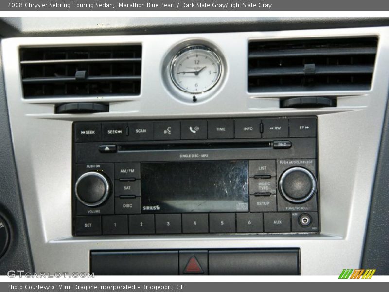 Marathon Blue Pearl / Dark Slate Gray/Light Slate Gray 2008 Chrysler Sebring Touring Sedan
