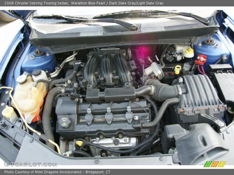 Marathon Blue Pearl / Dark Slate Gray/Light Slate Gray 2008 Chrysler Sebring Touring Sedan