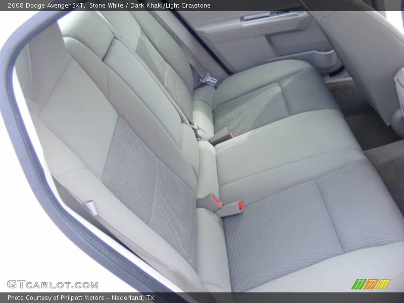 Stone White / Dark Khaki/Light Graystone 2008 Dodge Avenger SXT
