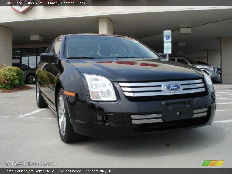 Black / Charcoal Black 2007 Ford Fusion SE V6