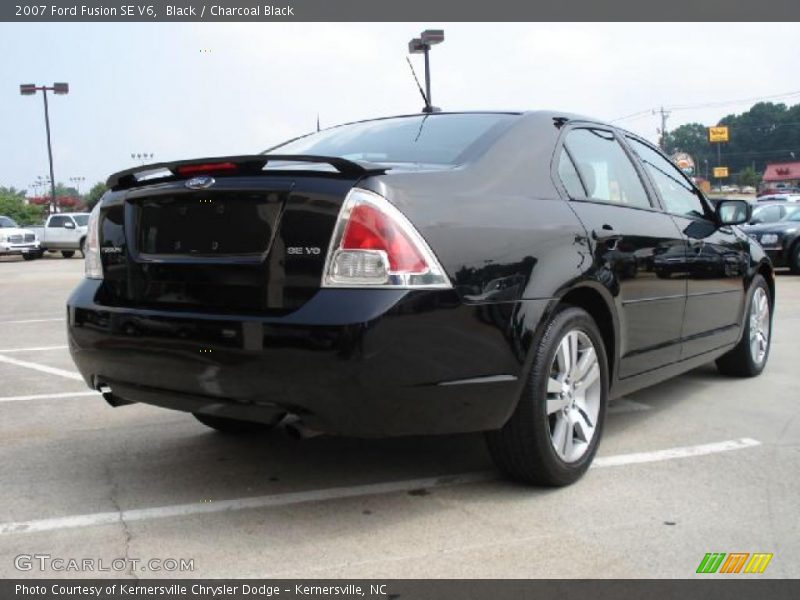 Black / Charcoal Black 2007 Ford Fusion SE V6