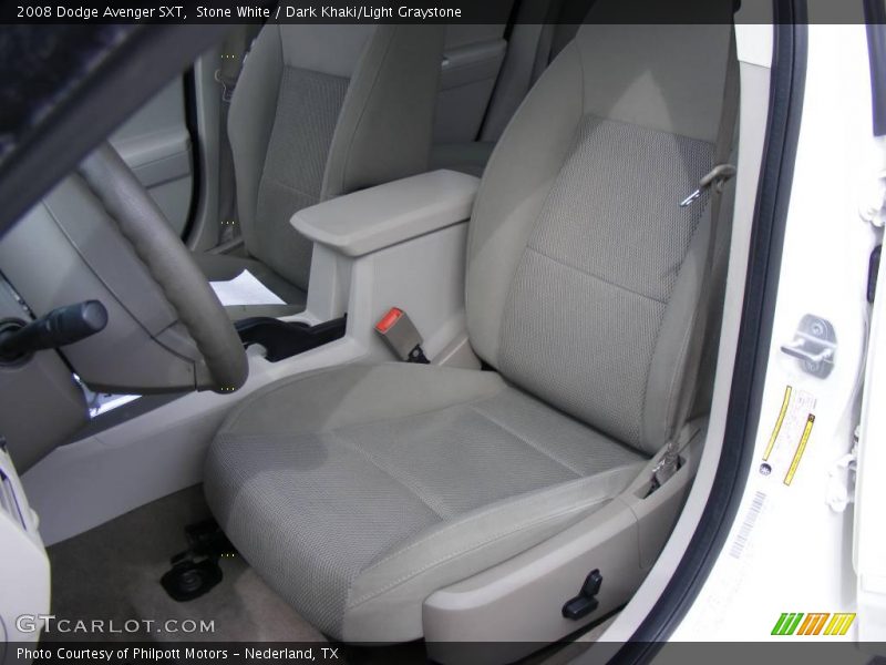 Stone White / Dark Khaki/Light Graystone 2008 Dodge Avenger SXT